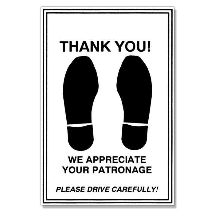 Thank You Paper Floor Mats