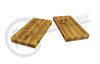 RAW® - STRIPED BAMBOO ROLLING TRAY - MAGNETIC FLIP (MSRP $60.00)