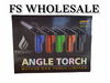 TECHNO - ANGLE TORCH LIGHTER - SHINY | DISPLAY OF 20 (MSRP $each)