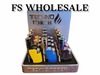 TECHNO TORCH LIGHTER - COLORS DESIGN (19011) | DISPLAY OF 12 (MSRP $each)