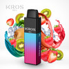 KROS MINI 4000 PUFFS 10ml RECHARGEABLE SALT NICOTINE DISPOSABLE DEVICE with MESH COIL  | DISPLAY OF 6 (MSRP $20.00each)