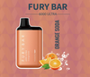 FURY BAR 6000 ULTRA 6000 RECHARGEABLE DISPOSABLE VAPE TYPE-C CHARGING | DISPLAY OF 10 (MSRP $21.99each)