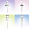 ALEAF 5" HAT GLASS STRAW - DAB STRAW (19459) | ASSORTED COLORS (MSRP $30.00)