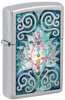 ZIPPO LIGHTER - LOTUS FLOWER DESIGN - 48592 (MSRP $33.95)