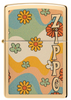 ZIPPO LIGHTER - ZIPPO FLOWER POWER DESIGN - 48503 (MSPR $34.95)