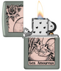 ZIPPO LIGHTER - DEATH KISS DESIGN - 48594 (MSRP $31.95)