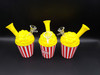6" POPCORN SILICONE WATERPIPE (23659) | ASSORTED COLORS (MSRP $24.00)