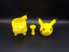 6" PIKACHU STYLE SILICONE WATER PIPE with GLASS BOWL (23586) | ASSORTED COLOR (MSRP $24.00)