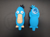 4.5" PSYDUCK SILICONE HAND PIPE with GLASS BOWL (23581) | ASSORTED COLORS (MSRP $9.00)