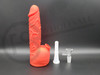 8" SILICONE DICK WATER PIPE RIG with DRY BOWL (24024) | ASSORTED COLORS (MSRP $25.00)