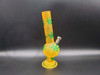 6" ACRYLIC WATERPIPE with LEAF DESING (24068) | ASSORTED COLORS (MSRP $18.00)