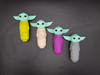 SILICONE BABY ALIEN HANDPIPE with STORAGE (24084) | ASSORTED COLORS (MSRP $10.00)