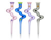 ALEAF - 8" WINDING GLASS STRAW - DAB STRAW (24028) | ASSORTED COLORS (MSRP $30.00)