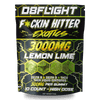 D8 FLIGHT - F*CKIN HITTER EXOTICS THC-A LIQUID DIAMONDS + D8 + D9 + THCV 3000MG BAG 10 COUNT GUMMIES | SINGLE (MSRP $each)