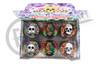 50mm 4 PART UV PAINTING CHROME SKULL AROUND GRINDER - GR174-50SKC | DISPLAY OF SINGLE (MSRP $9.99)