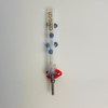 ALEAF - 5" GLASS STRAW with METAL TIP (DAB STRAW) - ALNC5056 (35638) | ASSORTED COLORS (MSRP $9.00)