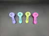 3" SILICONE HANDPIPE GLOW IN THE DARK - SL5091 (35739) | ASSORTED COLORS (MSRP $5.00)