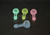 3" SILICONE HANDPIPE GLOW IN THE DARK - SL5091 (35739) | ASSORTED COLORS (MSRP $5.00)