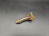 ALEAF - 4" SPIRAL STRIPE SPOON GLASS HAND PIPE - ALHP6005 (35645) | ASSORTED COLORS (MSRP $25.00)