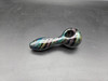 ALEAF - 4" GLASS GLAZED GLITTER HAND PIPE - ALHP5056 (35661) | ASSORTED COLORS (MSRP $25.00)