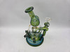 ALEAF GLASS - 8" CRYSTAL SUN RECYCLER WATERPIPE - AL6222 (35521) | ASSORTED COLORS (MSRP $90.00)
