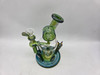 ALEAF GLASS - 8" CRYSTAL SUN RECYCLER WATERPIPE - AL6222 (35521) | ASSORTED COLORS (MSRP $90.00)