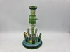 ALEAF GLASS - 8" CRYSTAL SUN RECYCLER WATERPIPE - AL6222 (35521) | ASSORTED COLORS (MSRP $90.00)