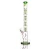 ALEAF GLASS - 20" FOUR TIER SHOWER PERC WATERPIPE - AL1203 (35516) | ASSORTED COLORS (MSRP $100.00)