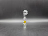 4.5" GLASS OIL BURNER TUBE with STICKERS CLEAR 25MM - OB6039 (35727) ASSORTED DESIGN | SINGLE (MSRP $10.00)