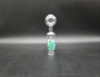 4.5" GLASS OIL BURNER TUBE with STICKERS CLEAR 25MM - OB6039 (35727) ASSORTED DESIGN | SINGLE (MSRP $10.00)
