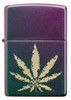 ZIPPO LIGHTER - IRIDESCENT MARIJUANA LEAF - 49185 (MSPR: $28.95)