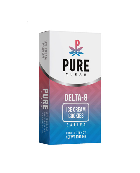 PURE CLEAR - DELTA 8 CARTRIDGES 1000MG - SINGLE PACK (MSRP $)