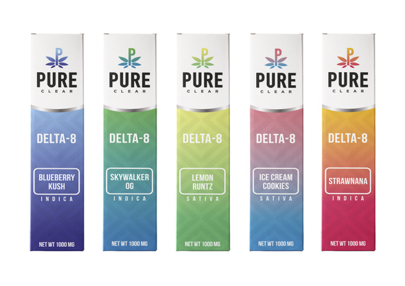 PURE CLEAR - DELTA 8 DISPOSABLE 1000MG (MSRP $29.00)