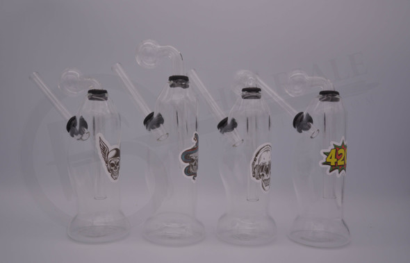 BOTTLE OB BUBBLER WATERPIPE 3PART (MSRP $10.99)