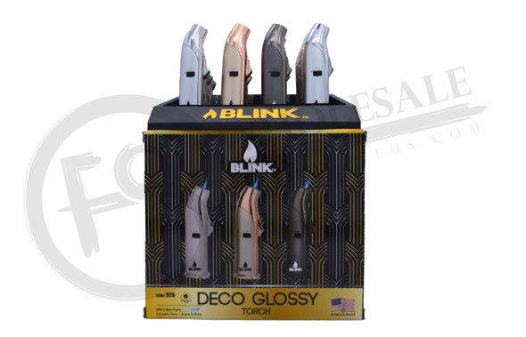 BLINK DECO GLOSSY - SINGLE FLAME TORCH (926) | DISPLAY OF 12 (MSRP $15.00each)