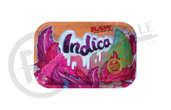 RAW® - SMALL METAL ROLLING TRAY - INDICA DESIGN (MSRP $13.00)