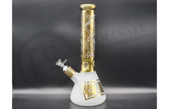 14" $100 DESIGN BEAKER WATERPIPE (MSRP $50)