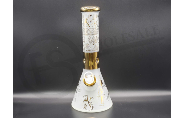 EGYPTION FROSTED BEAKER WATER PIPE 12" (MSRP $68)