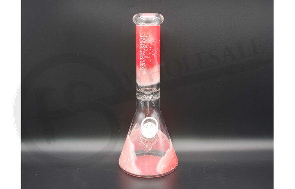 RED PHOENIX BEAKER WATER PIPE 10" (MSRP $40)