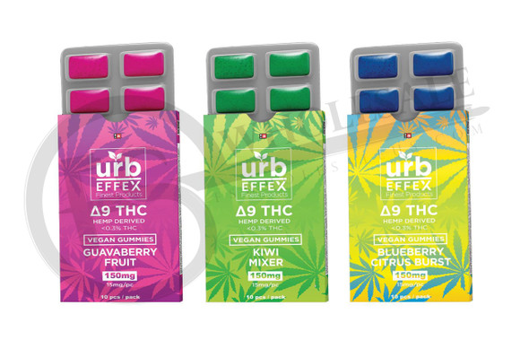 URB - DELTA 9 THC GUMMIES 100MG 10PACK BLISTER PACK | SINGLE (MSRP: $)