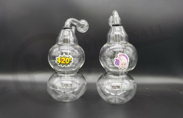 OB BUBBLER TWO BOWL CLEAR (13370)