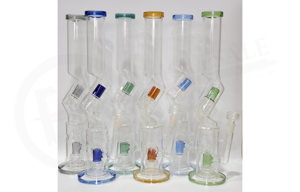 18" GLASS WATERPIPE (15013) | ASSORTED COLORS (MSRP $70.00)