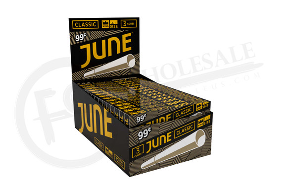 JUNE - CLASSIC PRE-ROLLED CONES KING SIZE 3Pack | DISPLAY OF 24 (MSRP $)