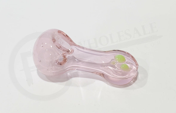 3.5" HAND PIPE PINK CLEAR (15493) | ASSORTED COLORS (MSRP $9.00)