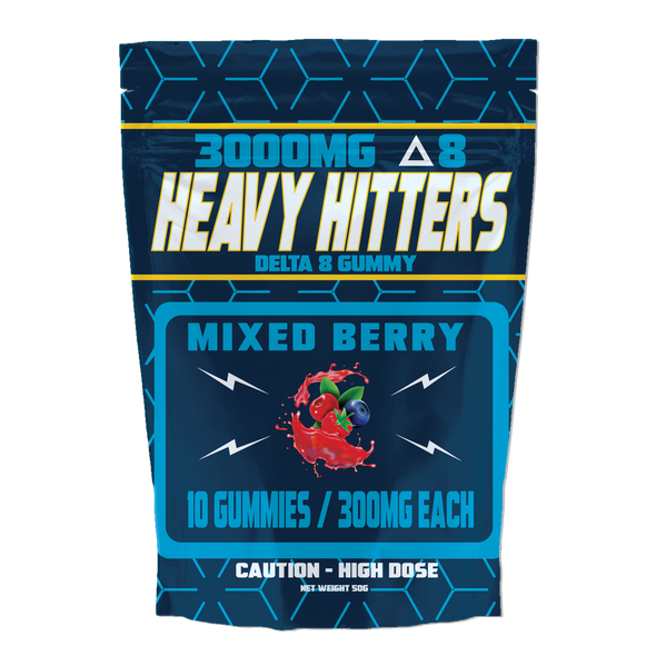 HEAVY HITTERS - DELTA 8 GUMMY 3000MG 10 GUMMIES |  SINGLE (MSRP $)