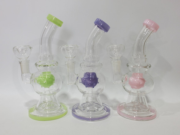 7" GLASS WATER PIPE (17541) | SINGLE (MSRP $23.00)