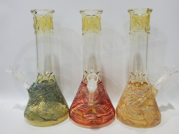 12" GLASS WATER PIPE USA BIKER - 17548 | ASSORTED COLORS (MSRP $45.00)