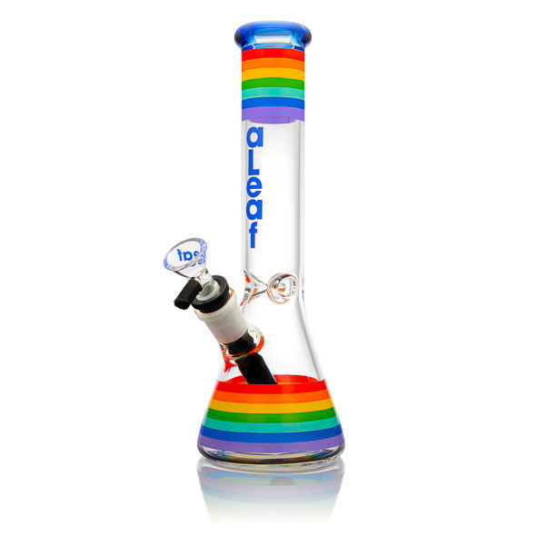 ALEAF - 10" PRIDE COLLECTION BEAKER  WATER PIPE with BOX (17551) | ASSORTED COLORS (MSRP $45.00)