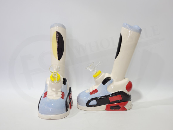 9" SNEAKER CERAMIC WATER PIPE (17586) | ASSORTED COLORS (MSRP $50.00)