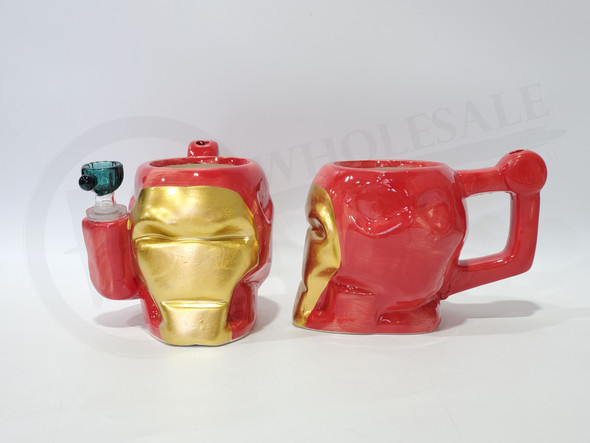 5" IRON MAN WATER PIPE (17599) | ASSORTED COLORS (MSRP $50.00)
